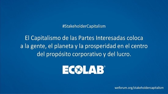 Ecolab commits to World Economic Forum's Stakeholder Capitalism Metrics